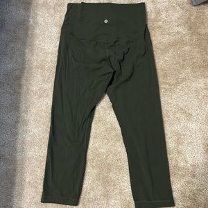 Lululemon align capris in olive